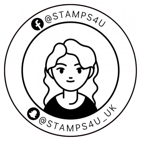 Custom Social Media Stamp | Business Logo Stamp | Facebook & Snapchat Stamp