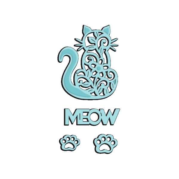 Sue Dix Designs - Cat Sweet Dixie Die