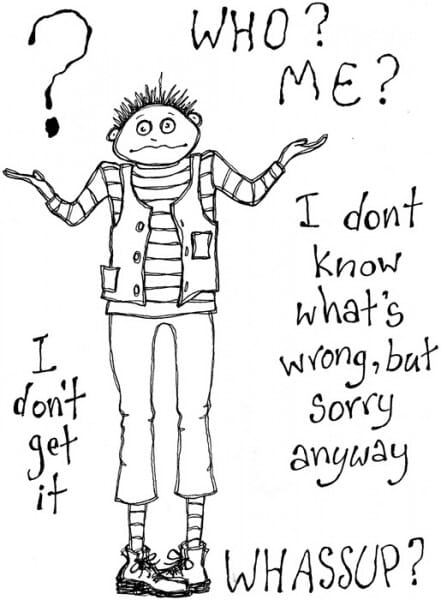 Lindsay Mason Designs - Doo-Lally-Pip Whassup? Who Me Clear Stamp