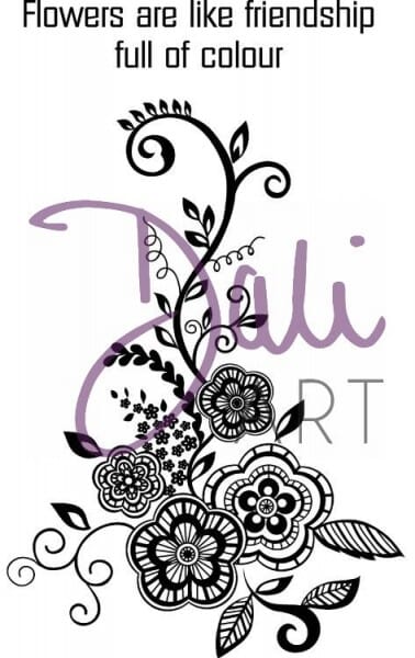 DaliArt - DaliART Clear Stamp Henna Friendship Flower