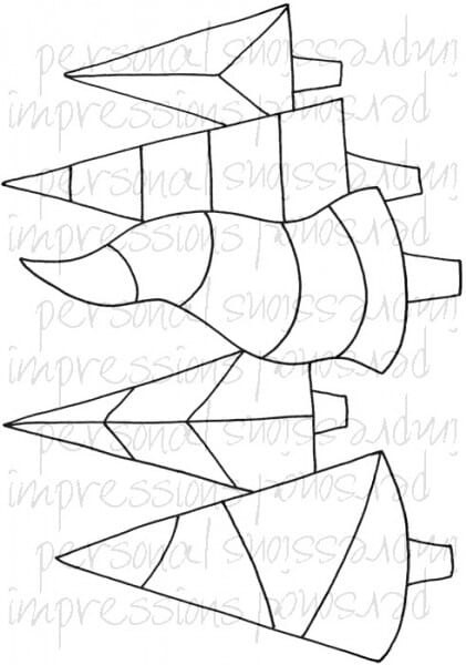 Lindsay Mason Designs - Zendoodle Trees A6 Clear Stamp