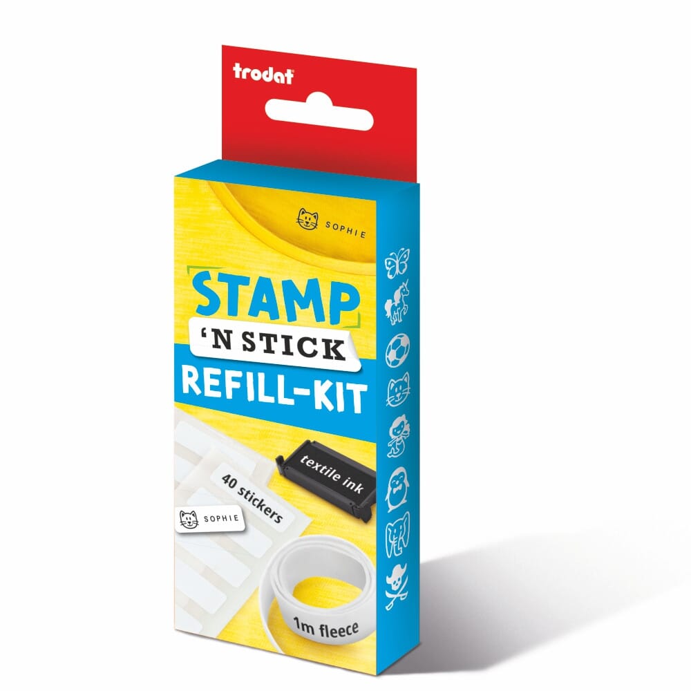 Stamp N Stick Refill Kit Ideal For Marking Uniform Belongings