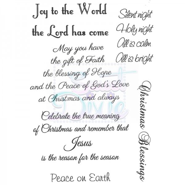 Sue Dix Designs - Joy to the World Clear STamp A6