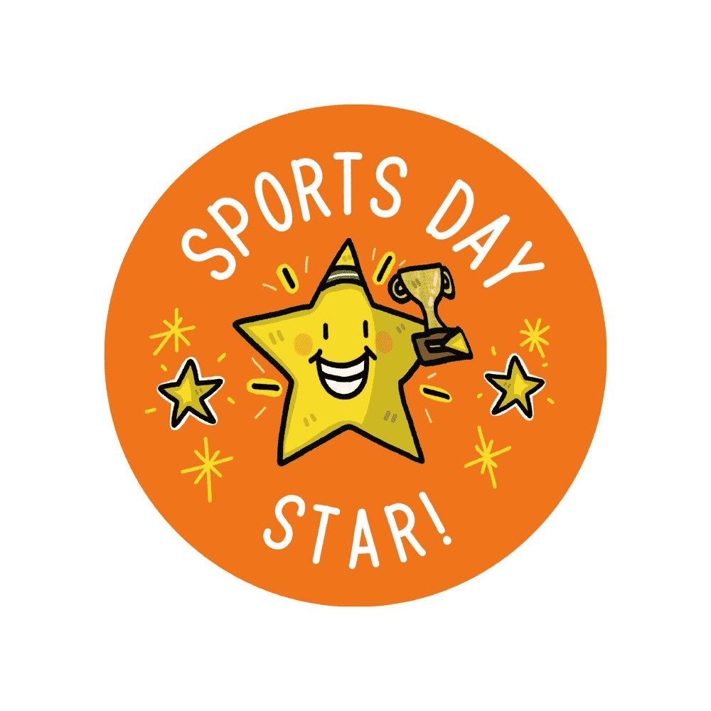 Sports Day Participation Variety Pack | 250 Stickers | 28 mm