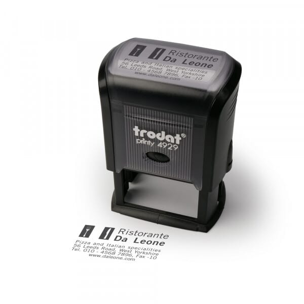 Trodat Self-inking Printy 4929 | Custom Rubber Stamp | Name &amp; Address Stamp | 48x28mm - 6 Lines