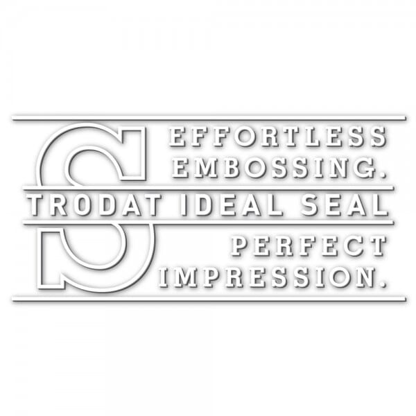 Trodat Ideal Seal Embossing Press Die & Insert (51x25mm) stamps4u.co.uk