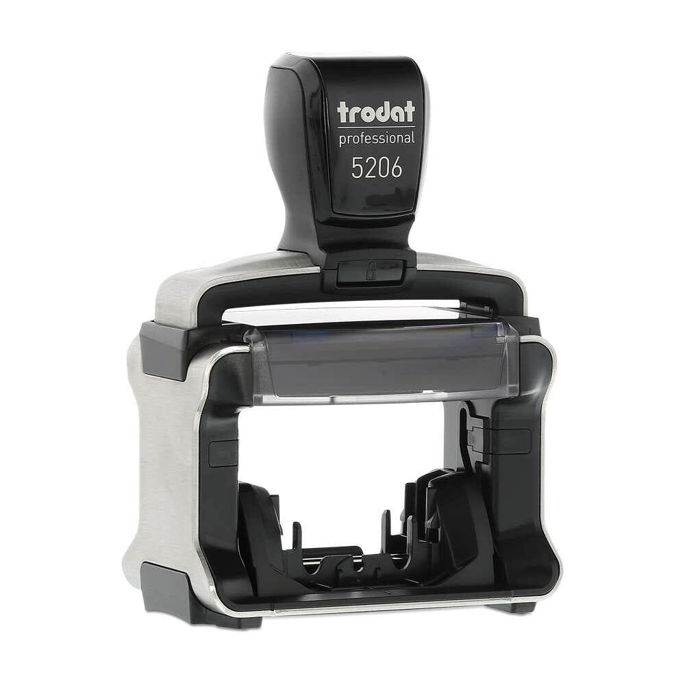 Customizable Trodat Professional 5207 Heavy Duty Self-Inking Stamp With Stainless Steel Frame And 1.5" X 2.25" Impression Size - View #2