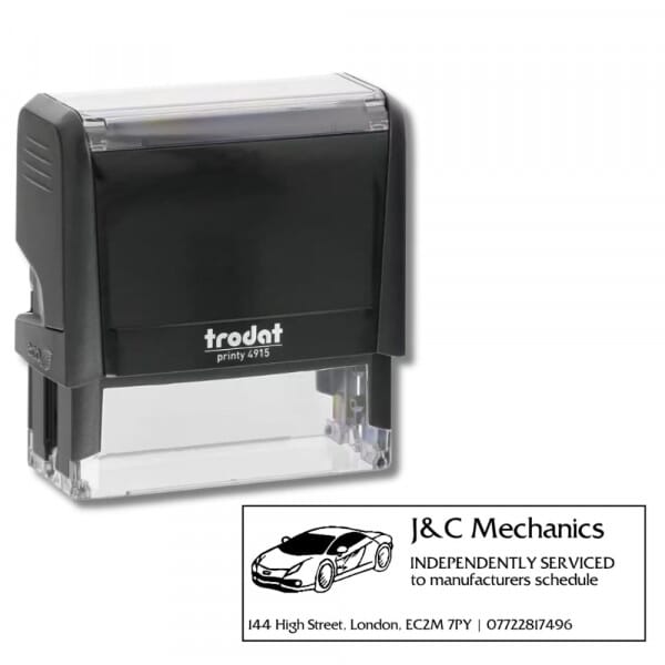 Personalised Independent Garage Stamp Trodat Printy 4915