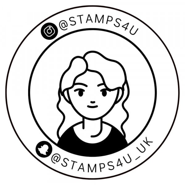 Custom Social Media Stamp | Business Logo Stamp | Instagram & Snapchat Stamp