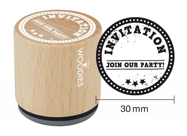 Woodies stamp Invitation Join our party!