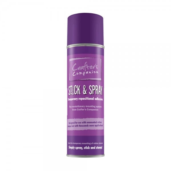 Crafter&#039;s Companion Stick and Spray Unmounted Adhesive - Purple Can