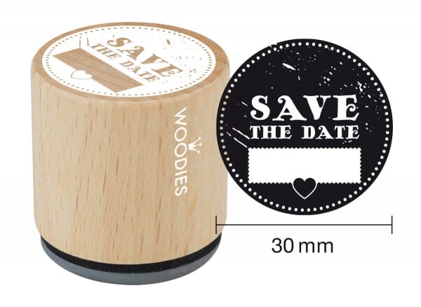 Woodies stamp Save the date 2