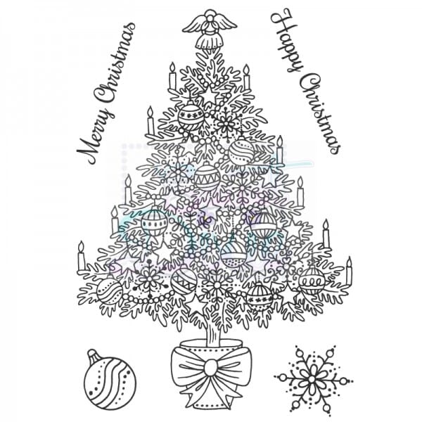 Sue Dix Designs - Traditional Christmas Tree Clear Stamp A6