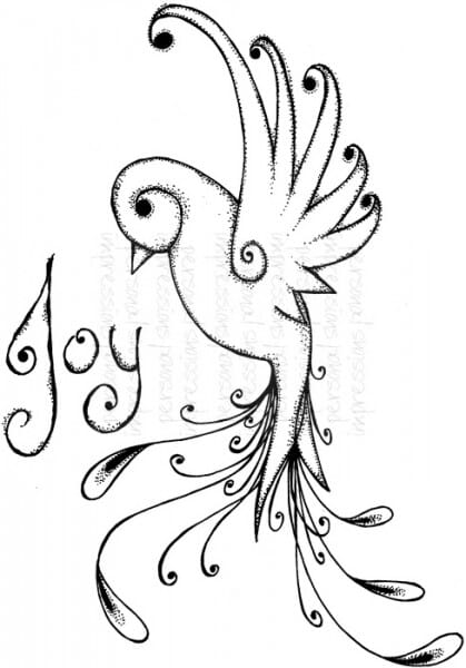Lindsay Mason Designs - Tattoo Bird - Clear Stamp