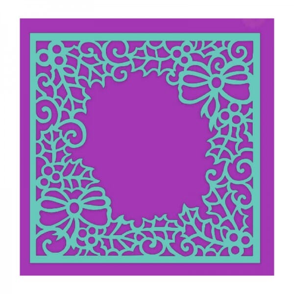 Sue Dix Designs - Holly and Bow Frame Stencil