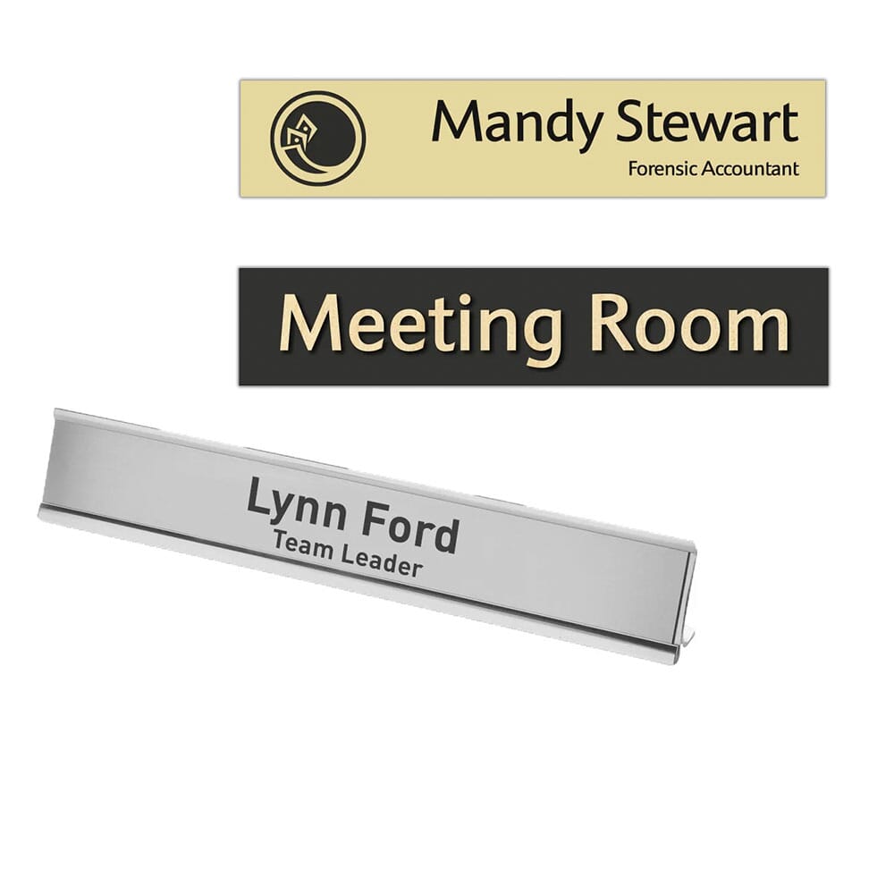 Desk & Door Plates | badgesmart.com