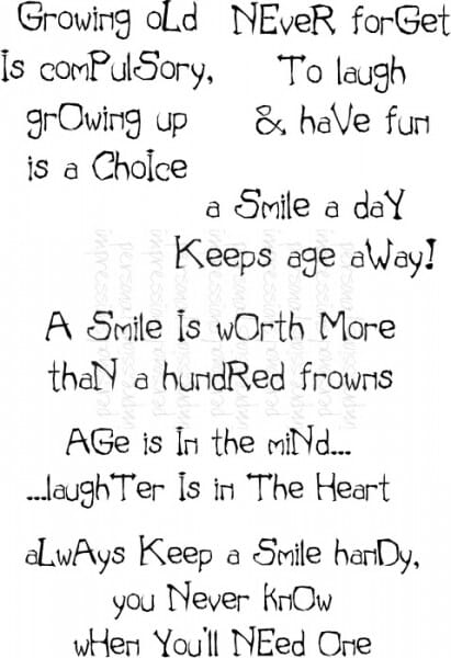Lindsay Mason Designs - LM Smiles and Years - Clear Stamp