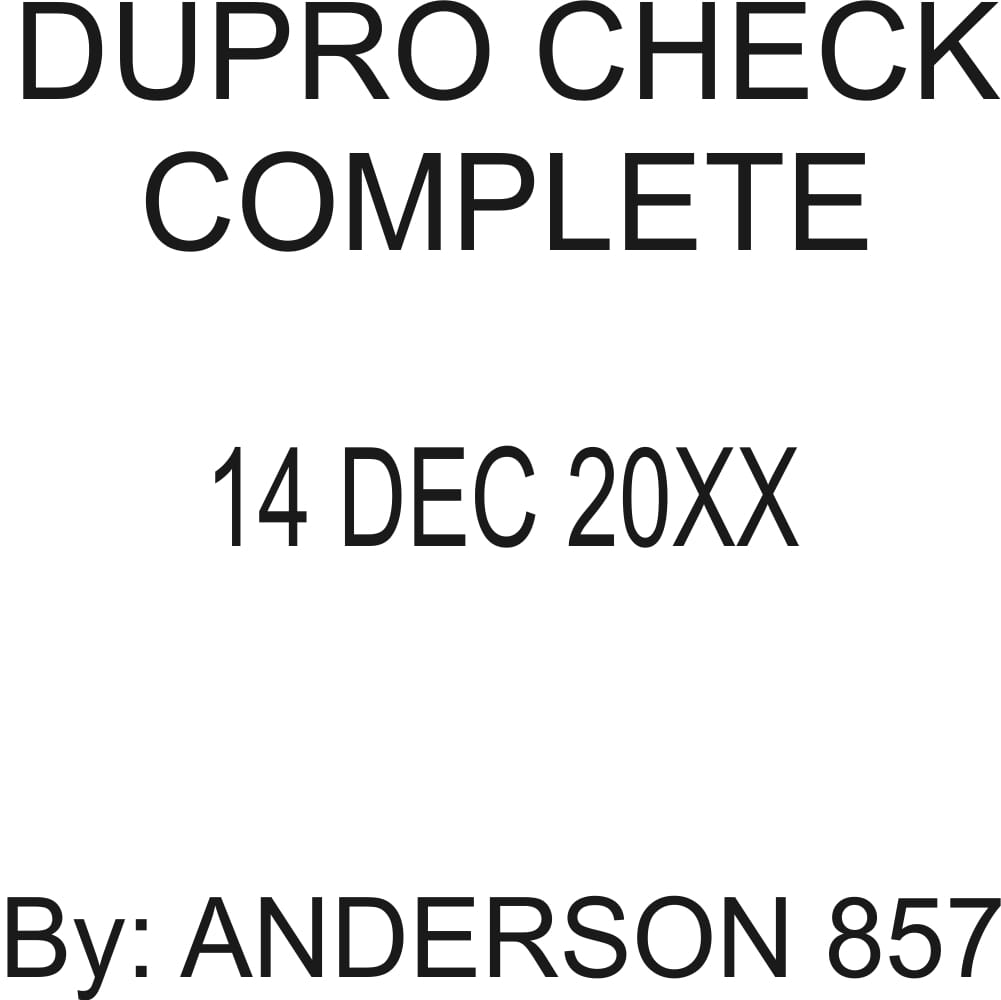 Customised QC Inspection Date Stamp DUPRO Stamps4u.co.uk