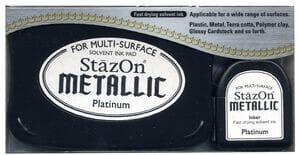 Tsukineko - Platinum - StazOn Metallic Ink Pad