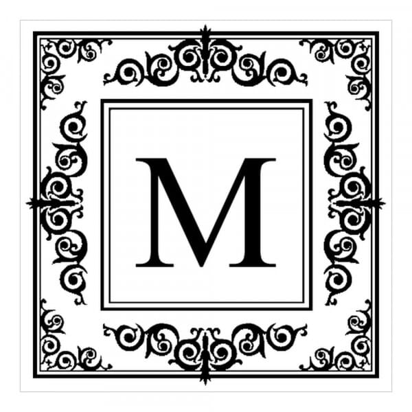 Monogram stamp squared - No  17