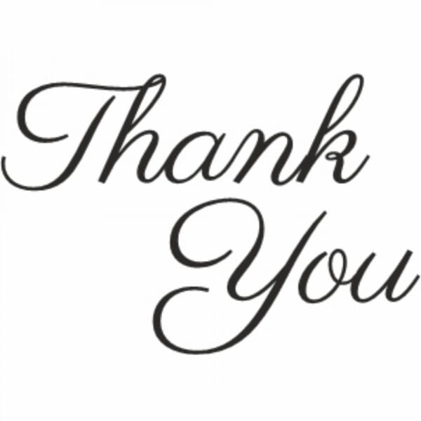 Thank You Loyalty Card Stamp - 11x11mm