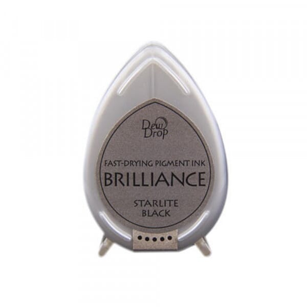Tsukineko - Starlite Black Brilliance Dew Drop Ink Pad