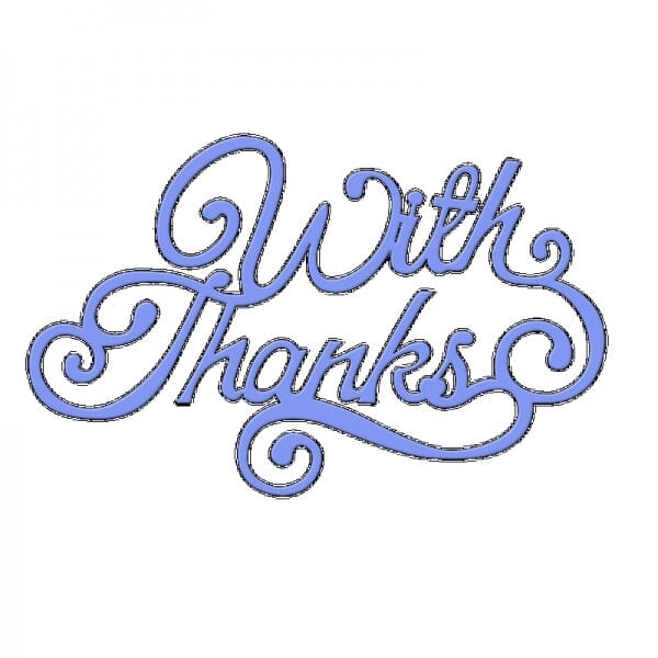 Sue Dix Designs - With Thanks Everyday Metal Dies