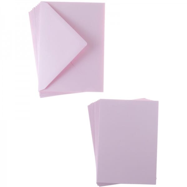 Sweet Dixie Pink A6 Card and Envelope Packs (10)