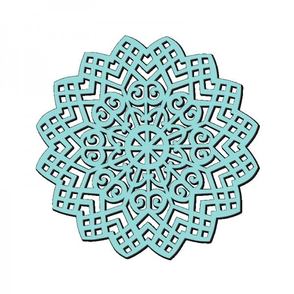 Sue Dix Designs - Sweet Dixie Lattice Swirl Stencil