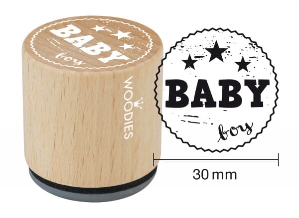 Woodies stamp Baby boy