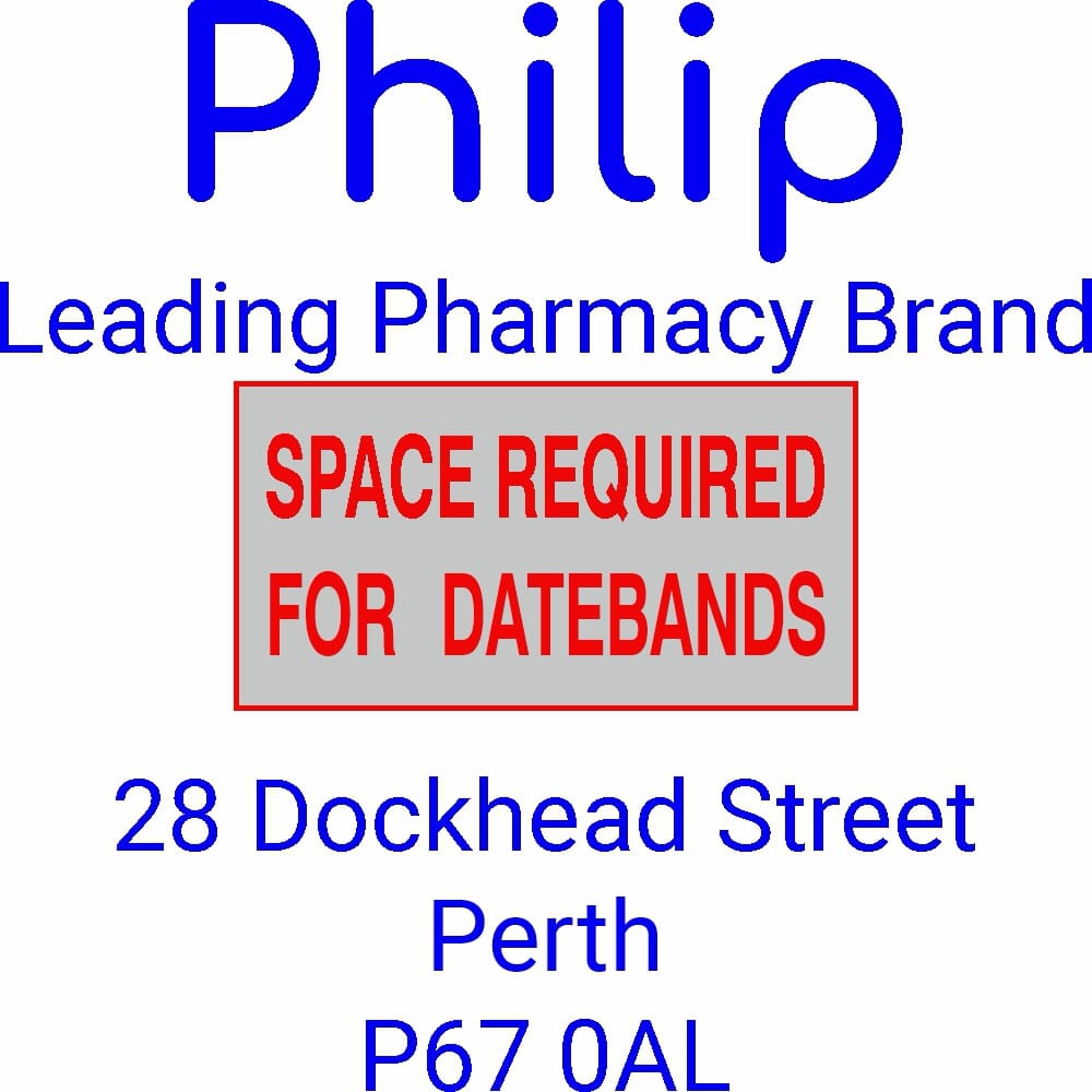 Custom Pharmacy Stamp Name and Address Stamp Date Stamp 37x37mm