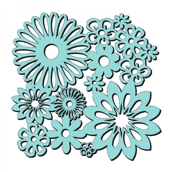 Kath Halstead Designs - Sweet Dixie Spring Blooms Stencil