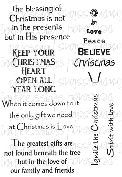 Lindsay Mason Designs - Inspirational Quotes Greetings A6 Clear Stamp