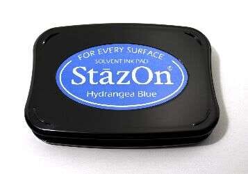 Imagine Crafts StazOn Solvent Ink Pad – Midnight Blue, Stempelkissen Für Nicht-poröse Oberflächen Wie Glas, Metall, Leder