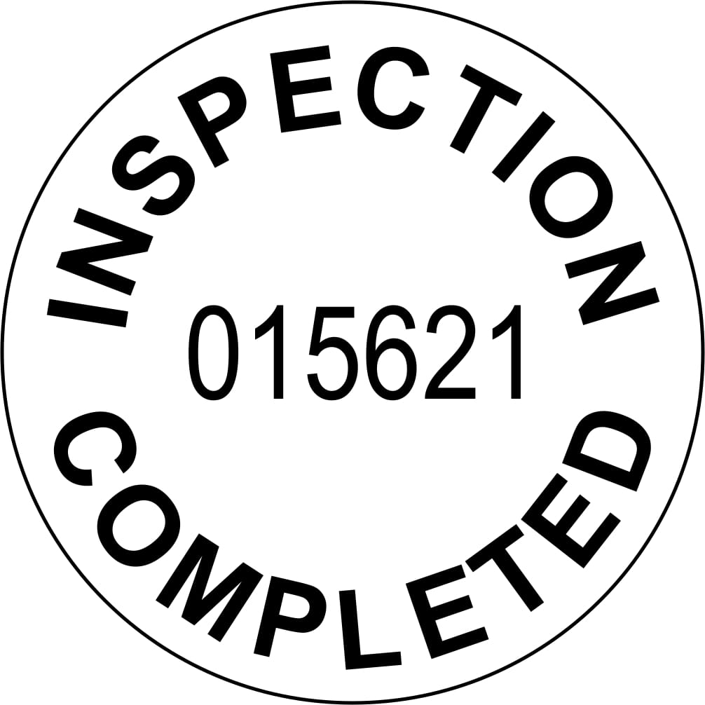 Customised QC Inspection Stamp Inspection Completed Stamps4u.co.uk