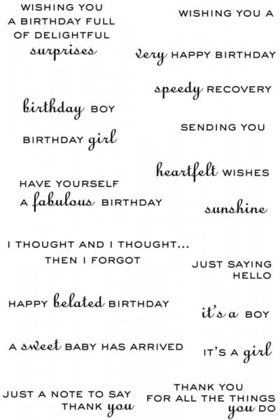 Art Stamps - PA Double Sayings Clear Stamps