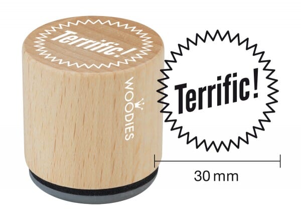 Woodies stamp Terrific!
