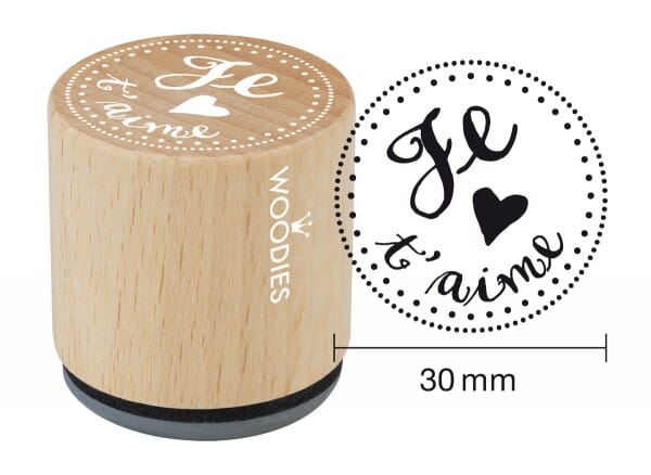 Woodies stamp Je t'aime