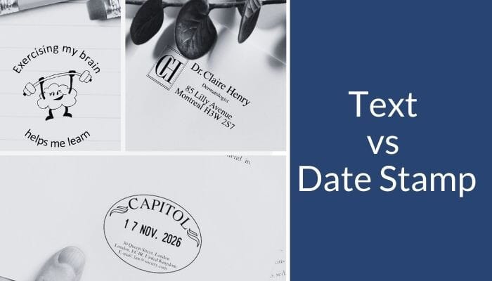 Text Stamp vs Date Stamp – What Rubber Stamp Is For You?