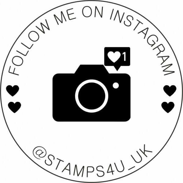 Custom Social Media Stamp | Follow Me Business Stamp | Instagram Stamp