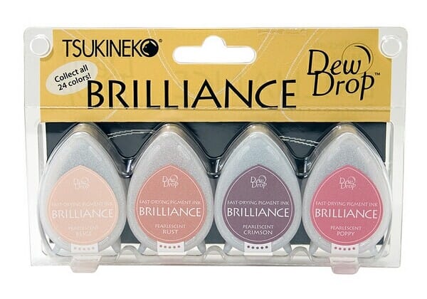 Tsukineko - Brilliance 4 Piece Set Painters Pallet
