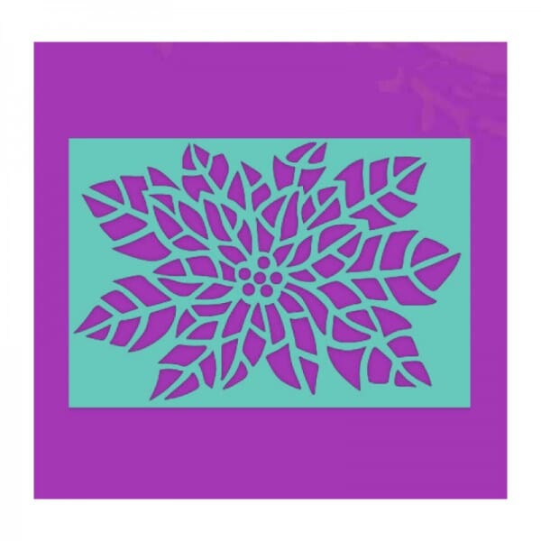 Sue Dix Designs - Poinsettia Stencil