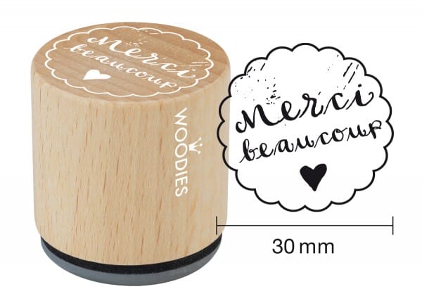 Woodies stamp Merci beaucoup