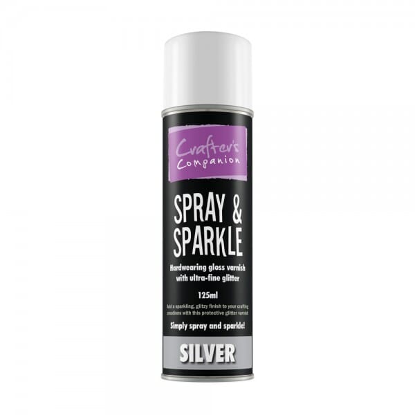 Crafter&#039;s Companion Spray and Sparkle Glitter Varnish - Silver