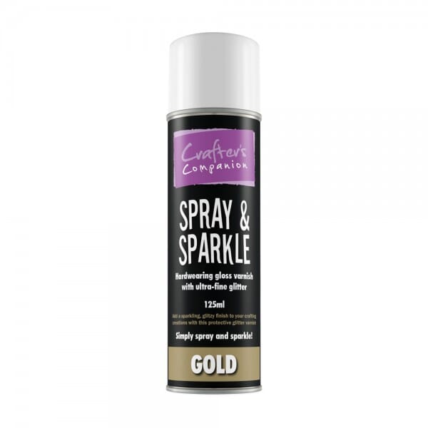 Crafter&#039;s Companion Spray and Sparkle Glitter Varnish - Gold