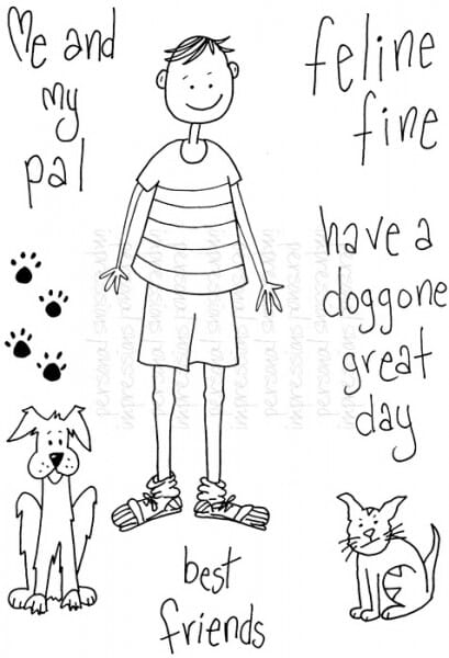 Lindsay Mason Designs - Me And My Pal - Clear Stamp