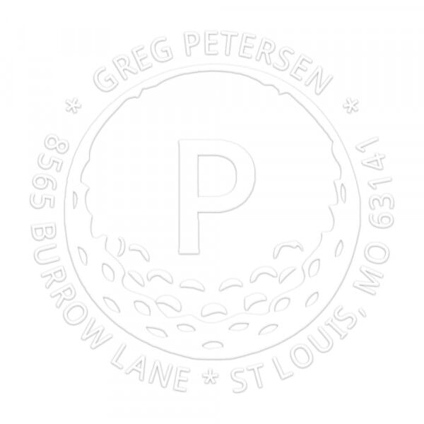 Hole in One Round Monogram Seal