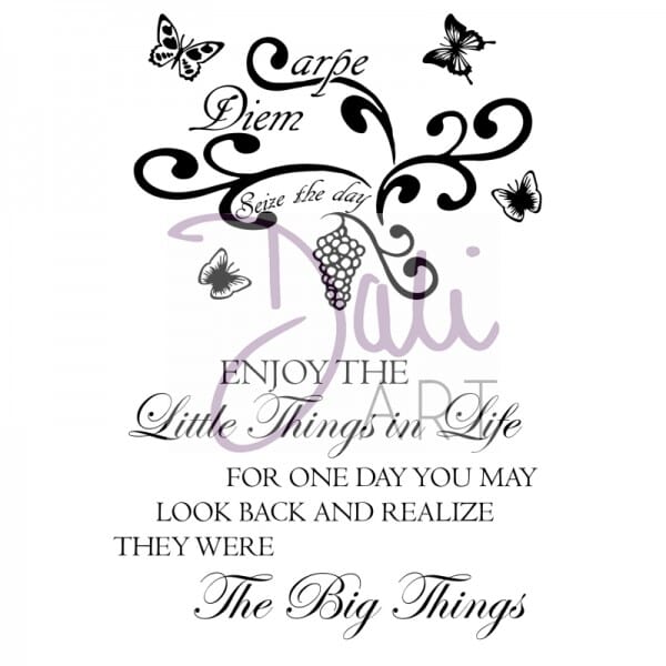 DaliArt - DaliART Clear Stamp Carpe Diem & Enjoy the