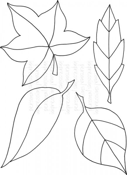Lindsay Mason Designs - Zendoodle Leaves Set - Clear Stamp