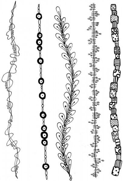 Lindsay Mason Designs - Zendoodles String Theory Clear Stamp